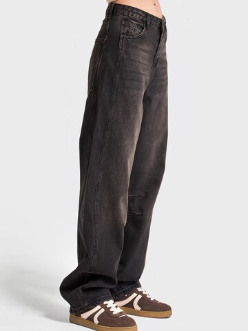 IT'S BASIC Baggy Jeans 'Baggy Mid Rise Jeans' in Zwart