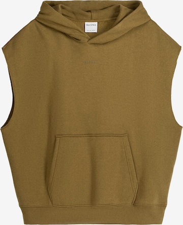 Sweat-shirt Bershka en vert : devant