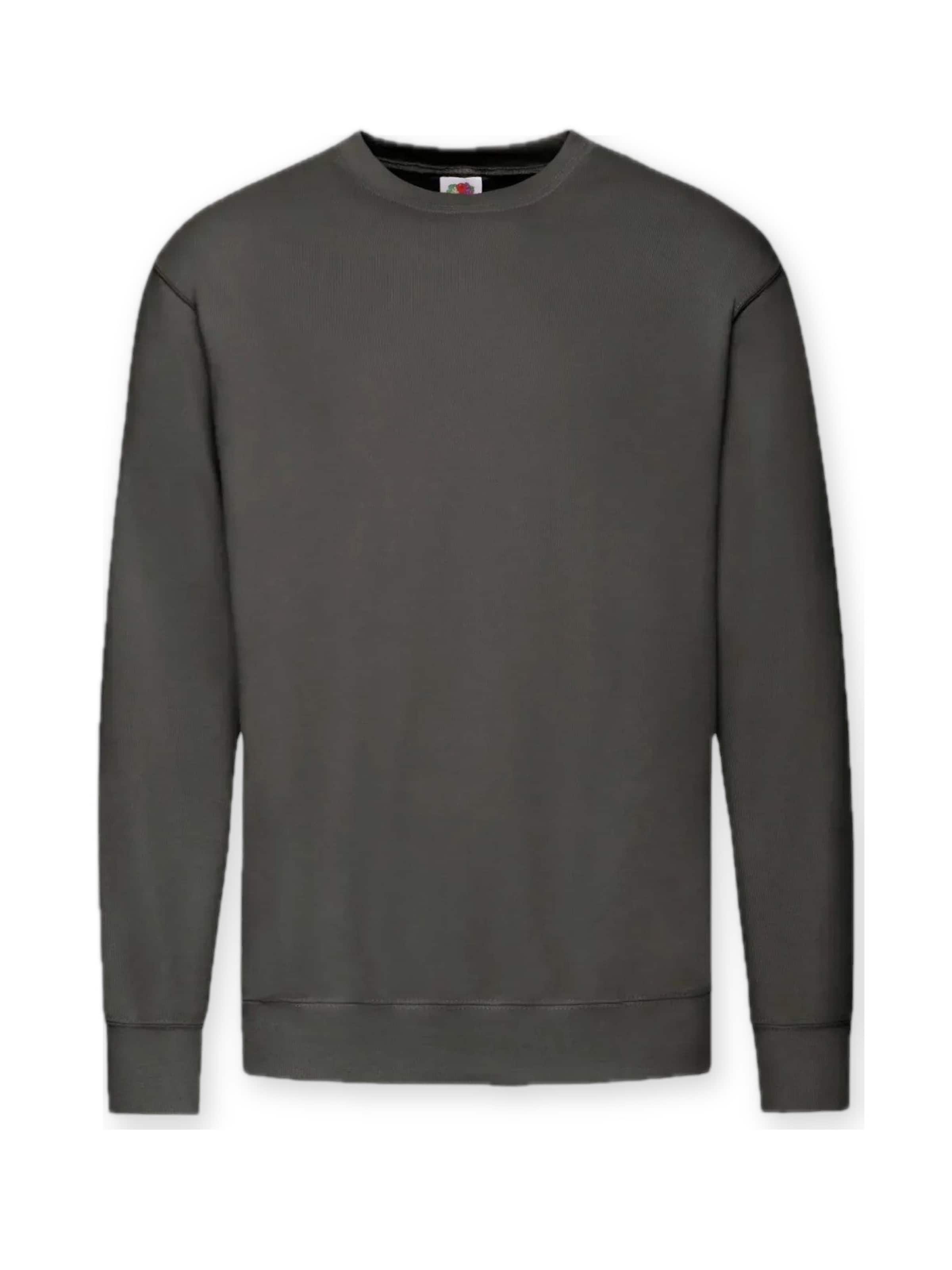 Felpa 'Crewneck sweatshirt' di FRUIT OF THE LOOM in grigio: frontale