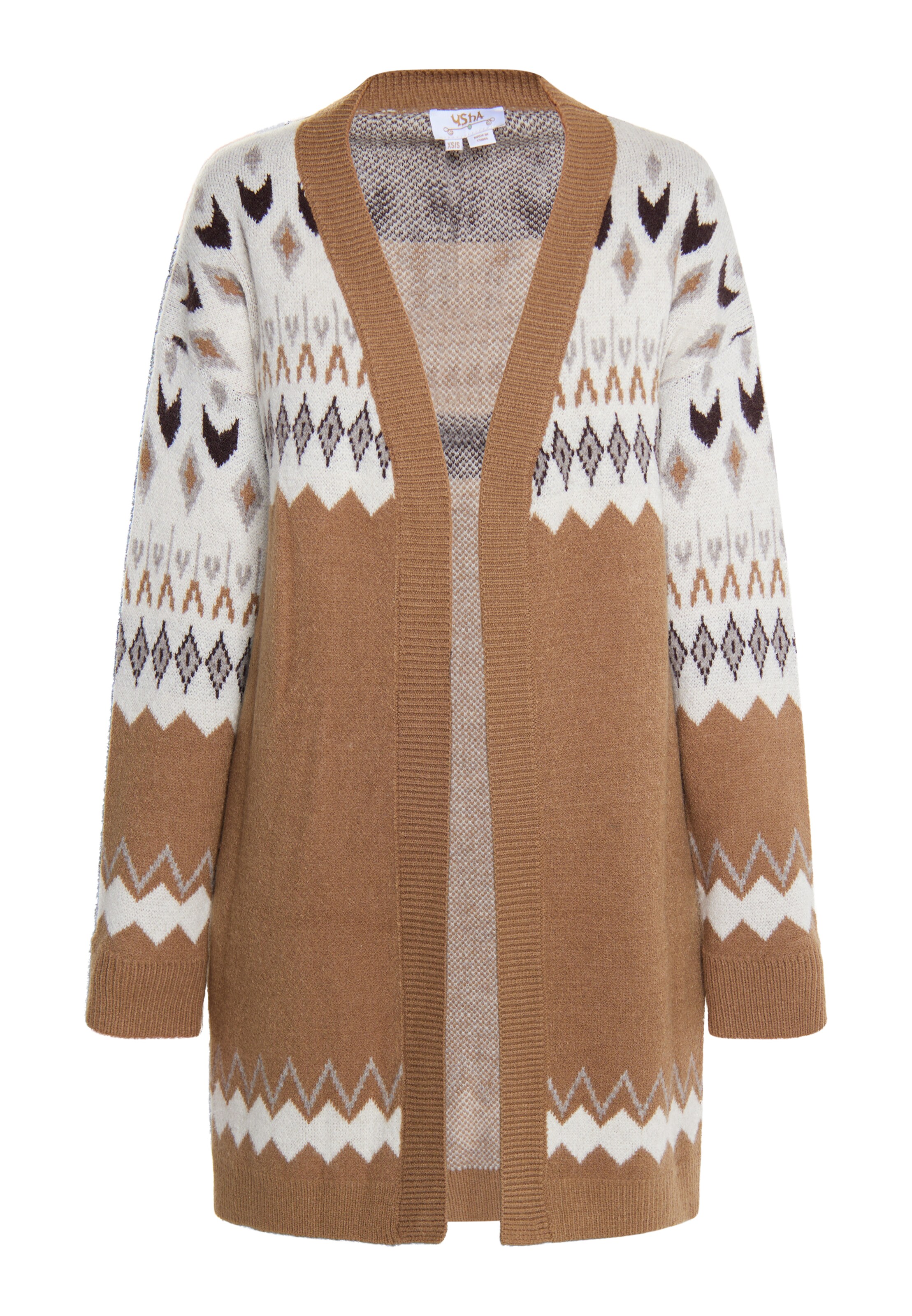 Kardiganas 'Rakata' iš usha FESTIVAL, spalva – šviesiai ruda / mišrios spalvos, Prekių apžvalga