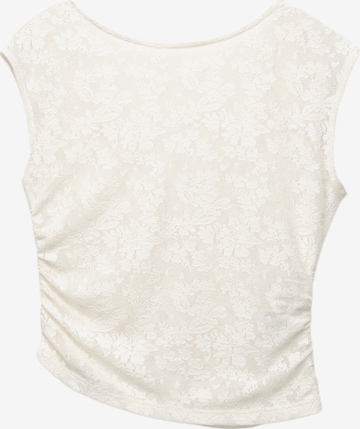 Haut Pull&Bear en beige : devant