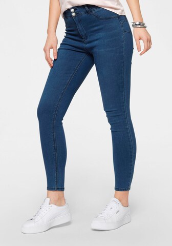 Hailys Skinny Jeans in Blue: front