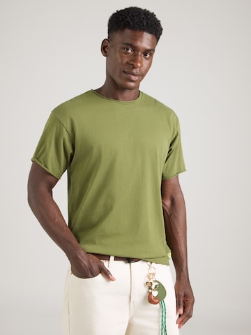 T-Shirt 'SEASONAL CORE' SCOTCH & SODA en vert : devant