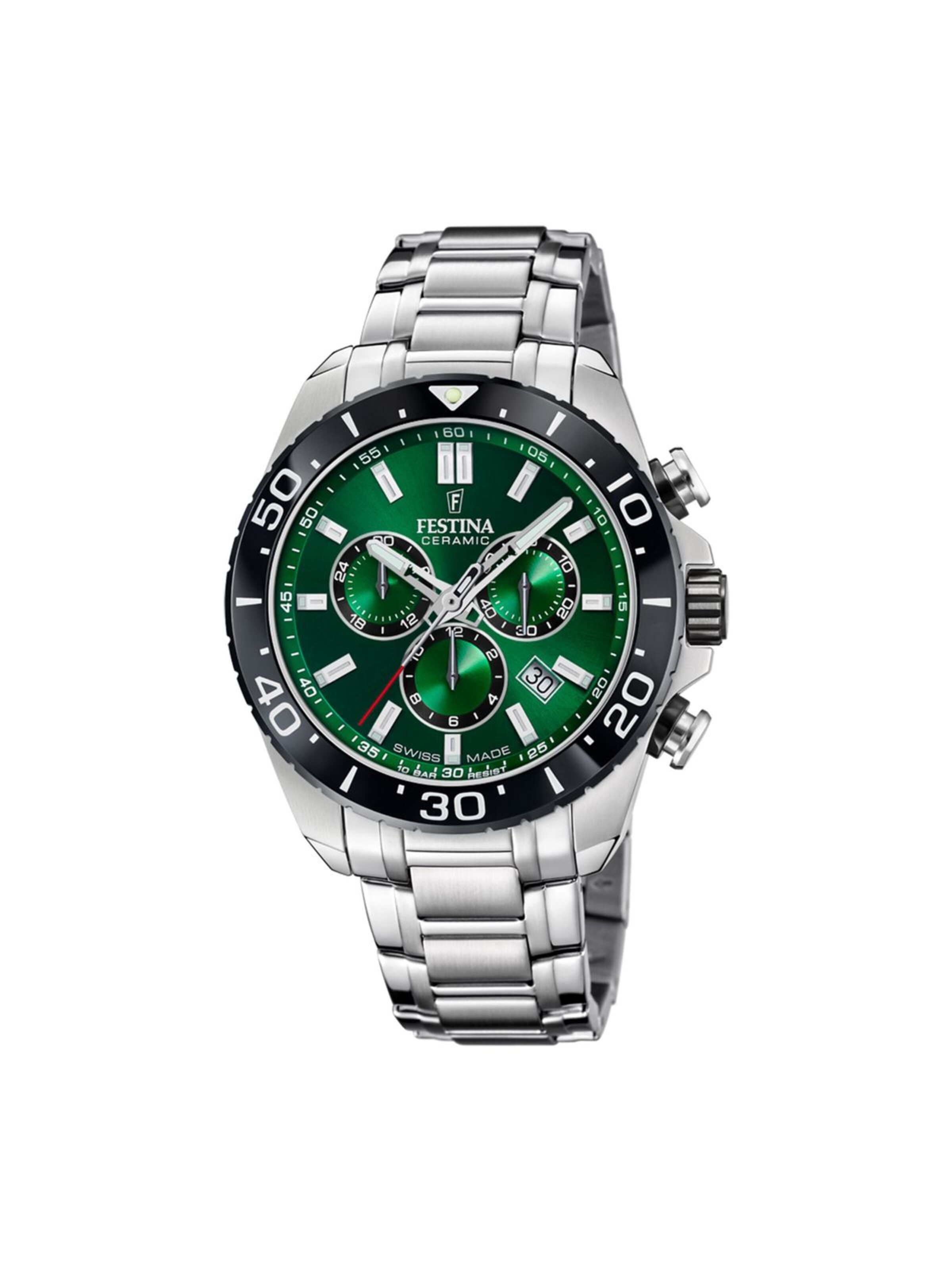 FESTINA Analog watch in Green: front
