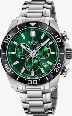 FESTINA Analog watch in Green: front