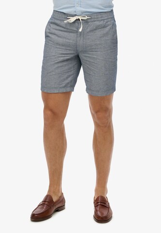 Superdry Slimfit Chino 'The Merchant Store' in Blauw: voorkant