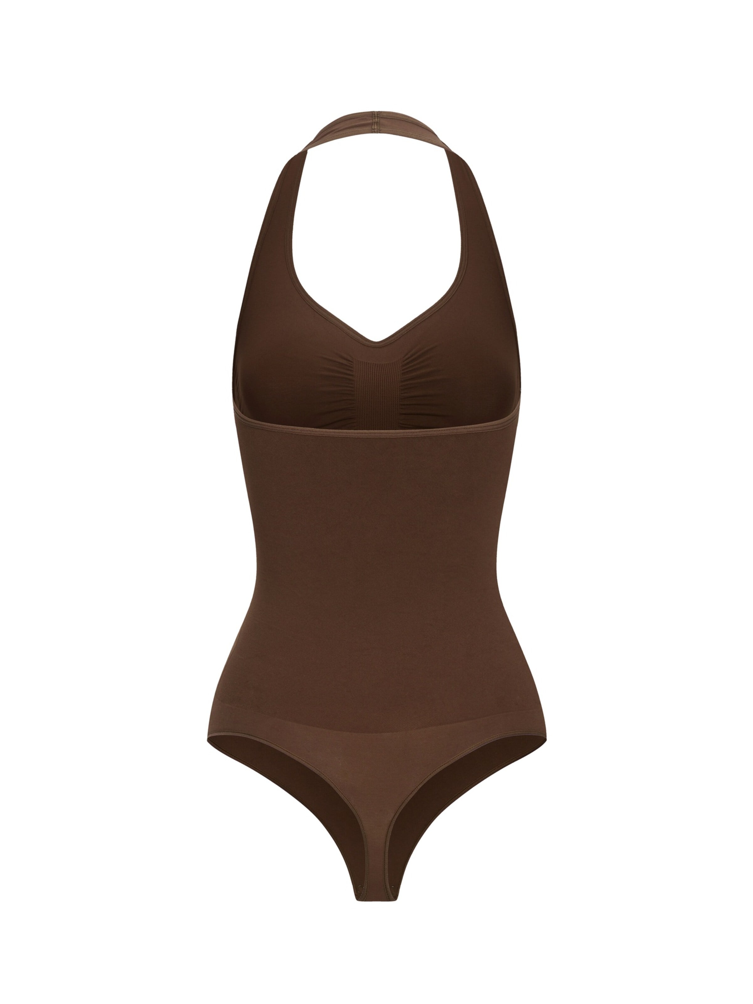 cfab Shapingbody 'Neckholder Shapewear mit String' in Bruin