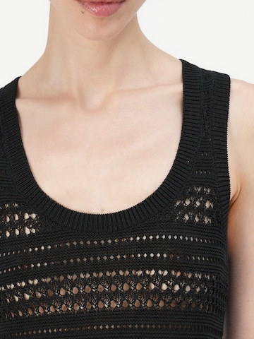 TOMMY HILFIGER - Top de punto en negro