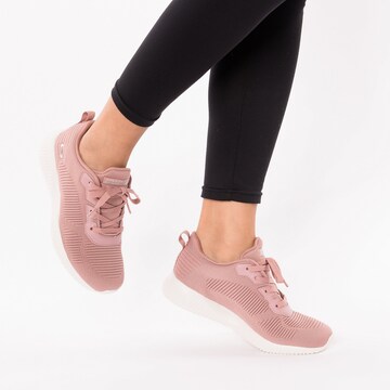 SKECHERS - Sapatilhas baixas 'Bobs Squad' em rosa