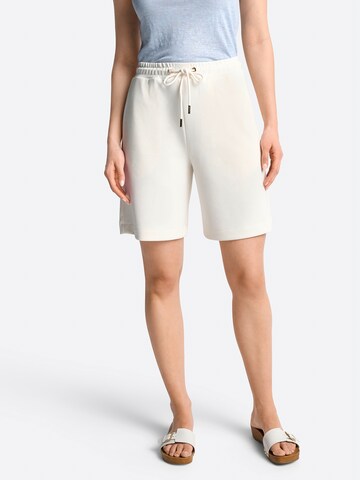 Rich & Royal Lużny krój Spodnie w kolorze biały: przód