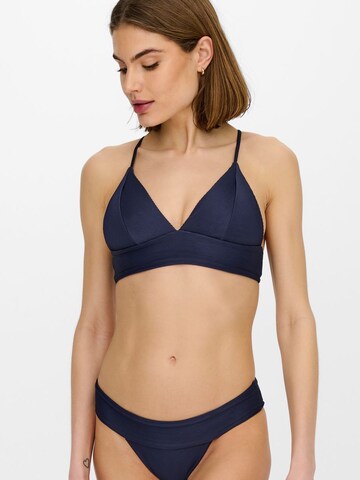 ONLY Triangel Bikini in Blau