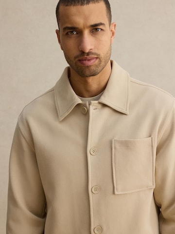 DAN FOX APPAREL Regularny krój Koszula 'Otto' w kolorze beżowy