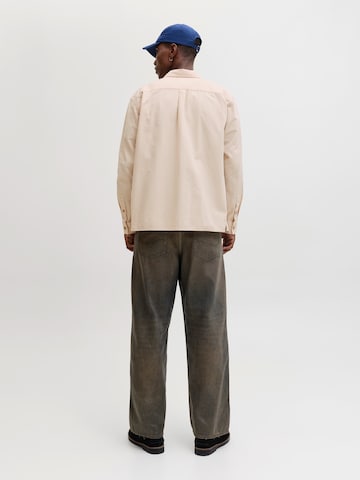 JACK & JONES Comfort fit Koszula 'JJETRISTAN' w kolorze beżowy