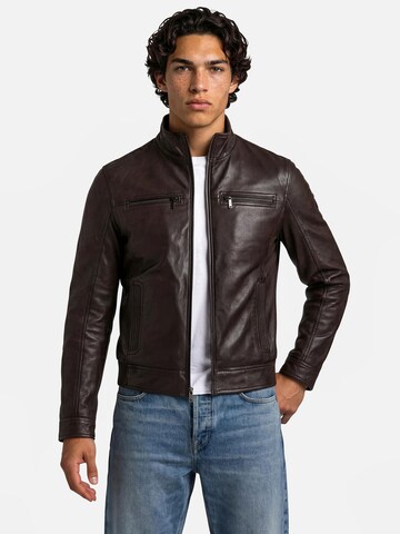 bugatti Between-season jacket in Brown: front