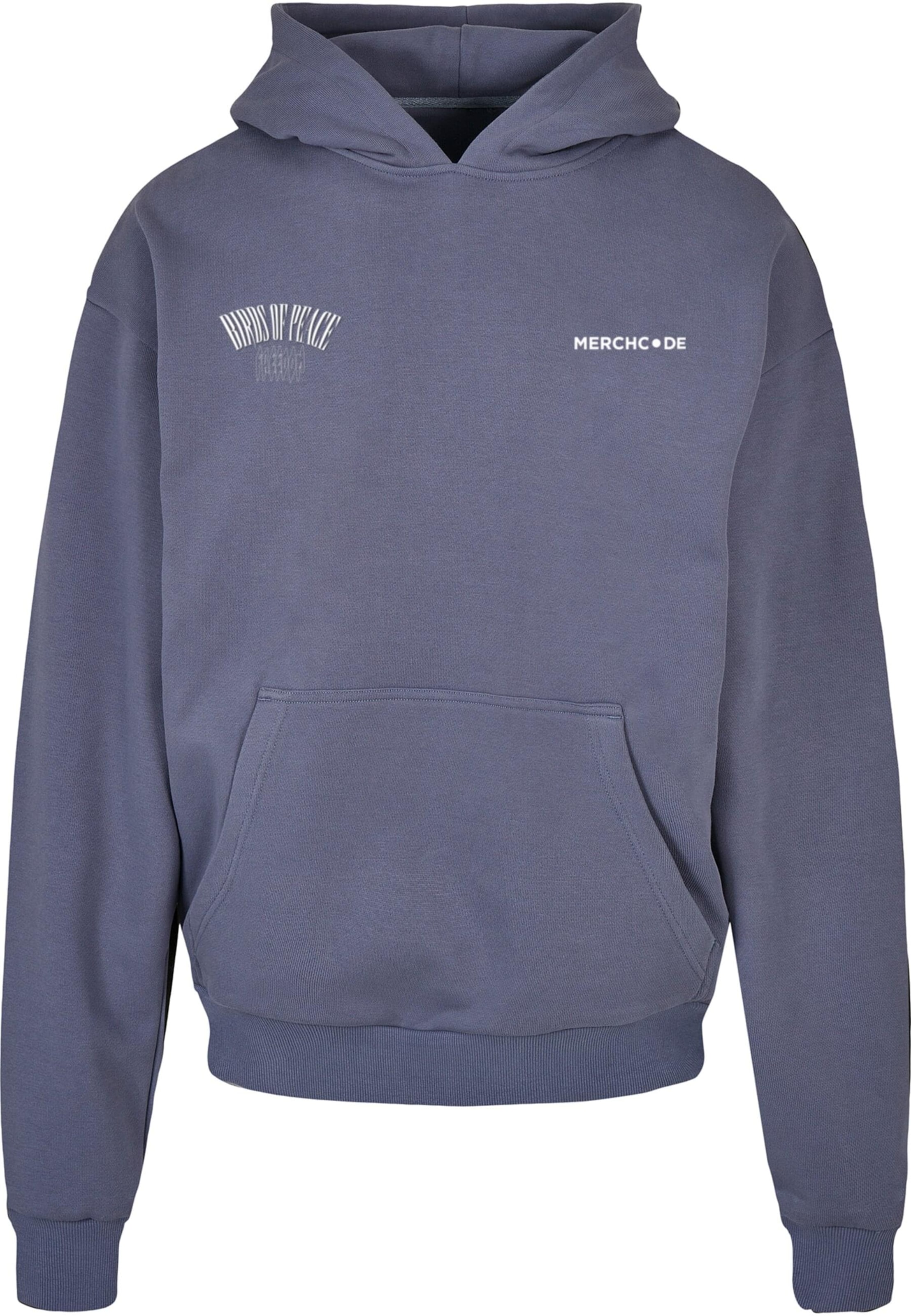 Merchcode - Sweatshirt 'Birds Of Peace' em azul: frente