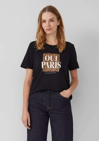 T-shirt s.Oliver en noir : devant
