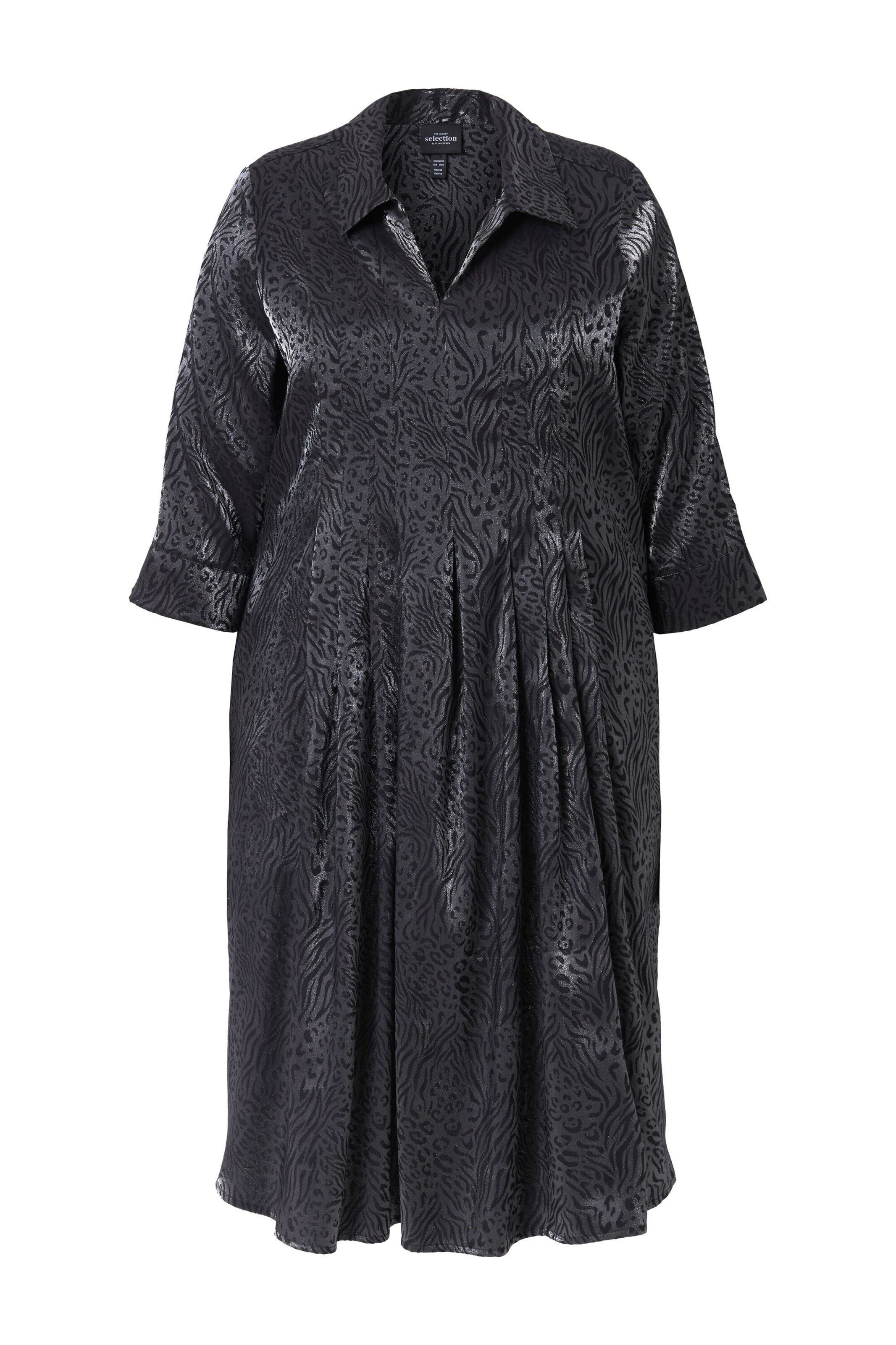 Ulla Popken Jurk in Zwart: voorkant