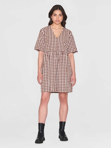 KnowledgeCotton Apparel Summer Dress in Brown