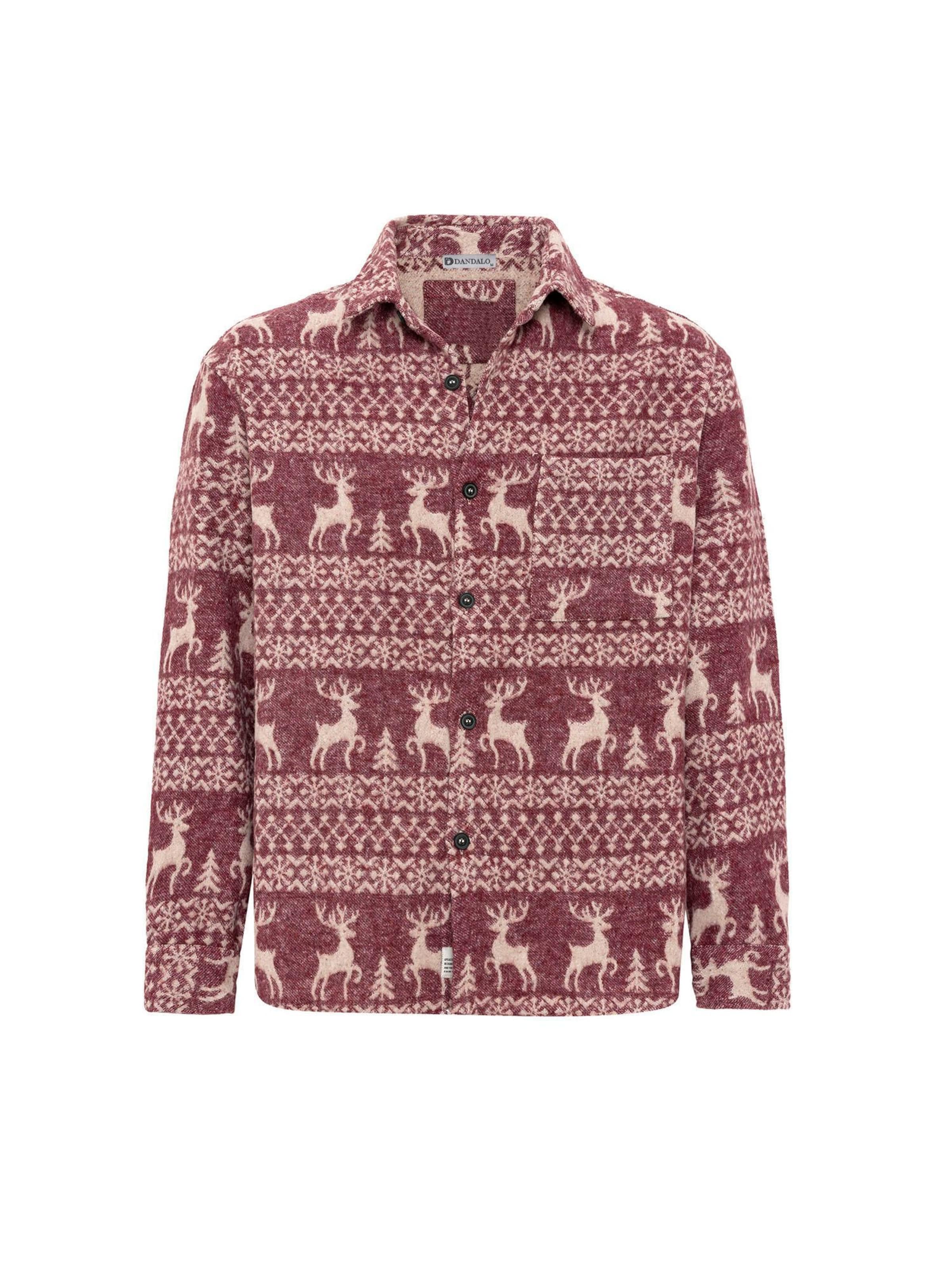 sarkans Dandalo Krekls: no priekšpuses