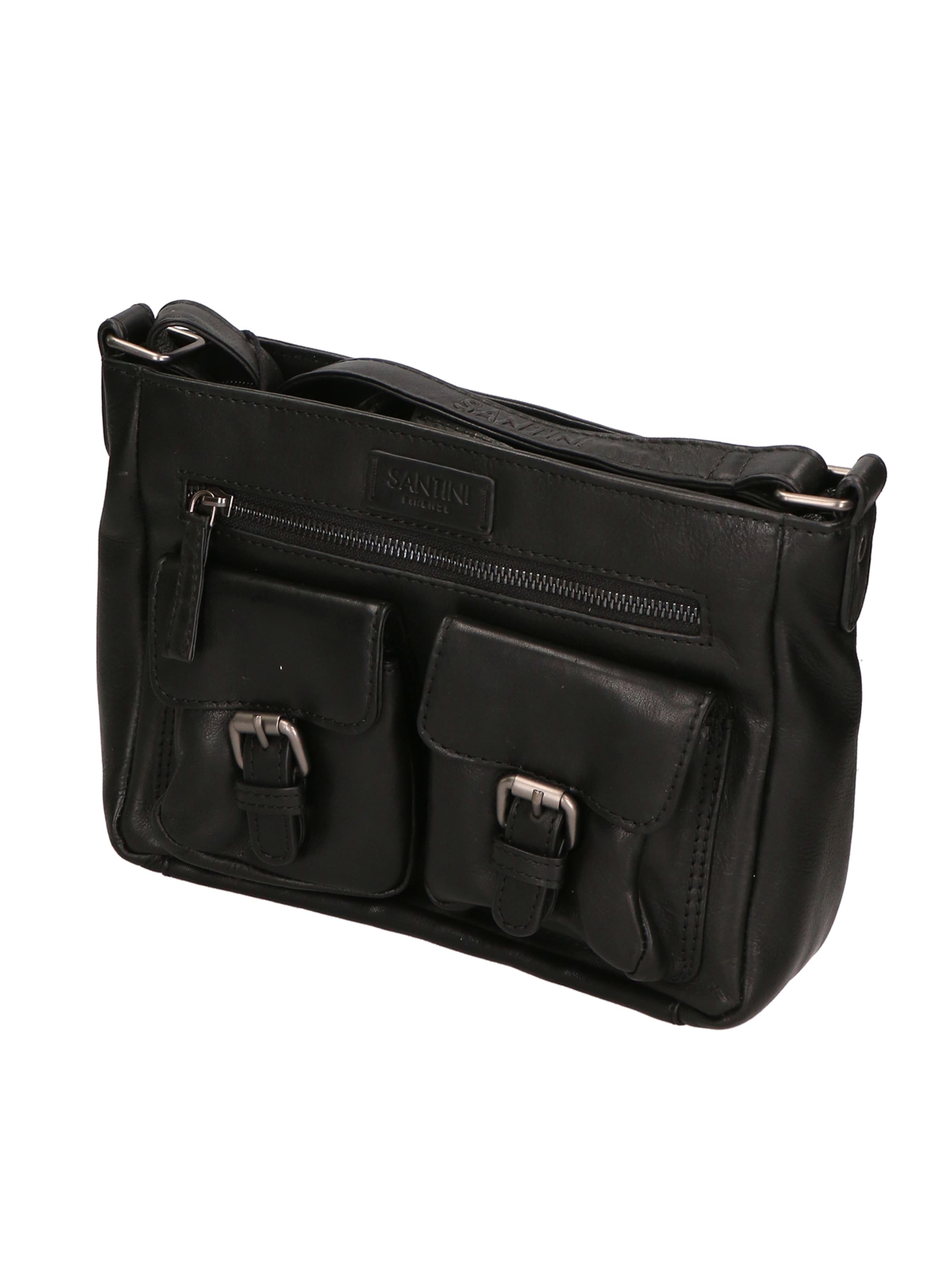 Santini Firenze Schoudertas in Zwart