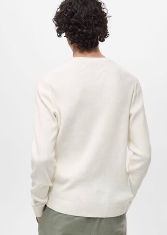 MANGO MAN Pullover 'Antigua' in Weiß