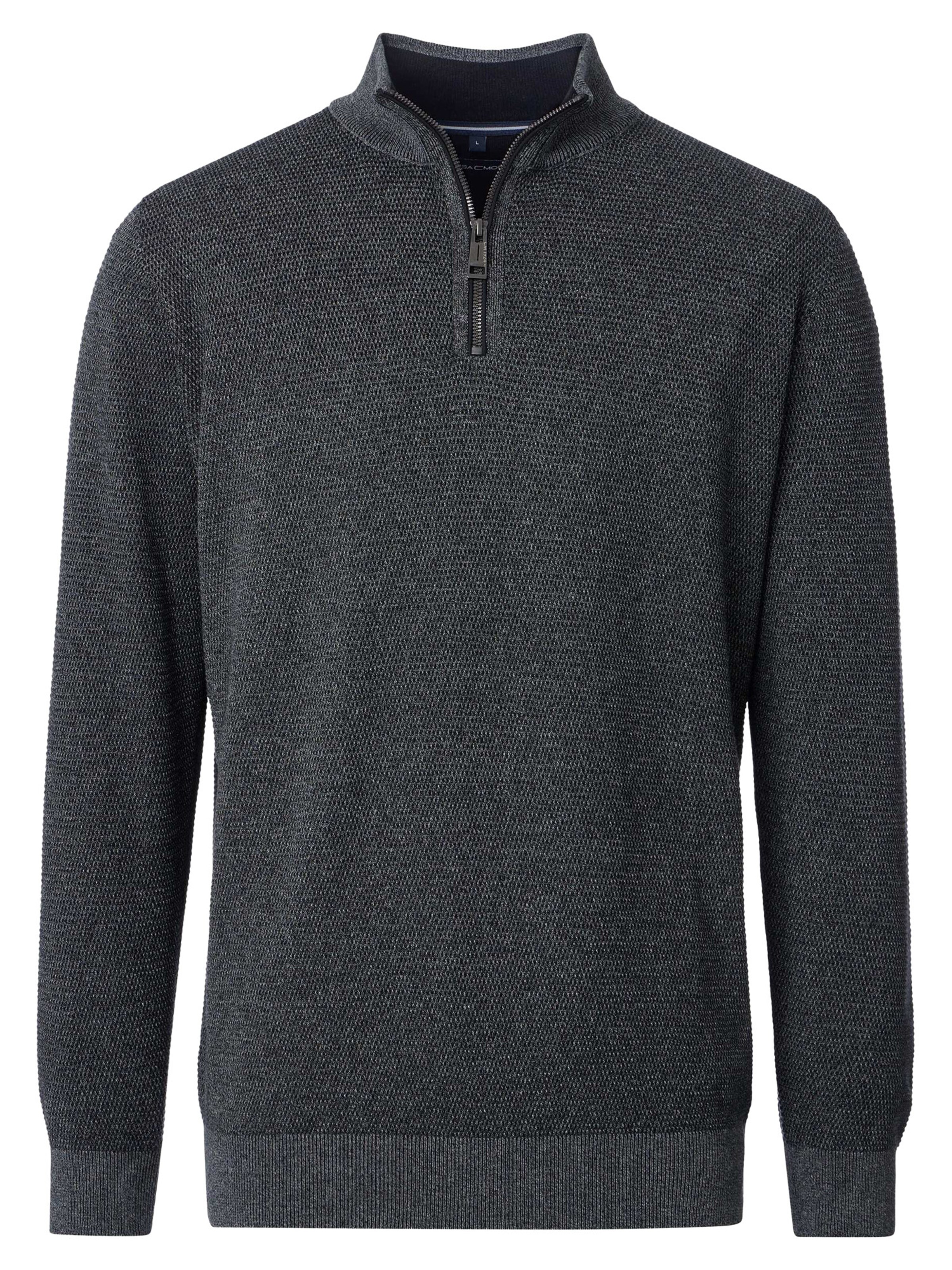 CASAMODA Sweater 'Basic' in Grey: front