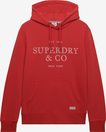 Superdry & Co Sweatshirt '1954 Company' in Rood: voorkant