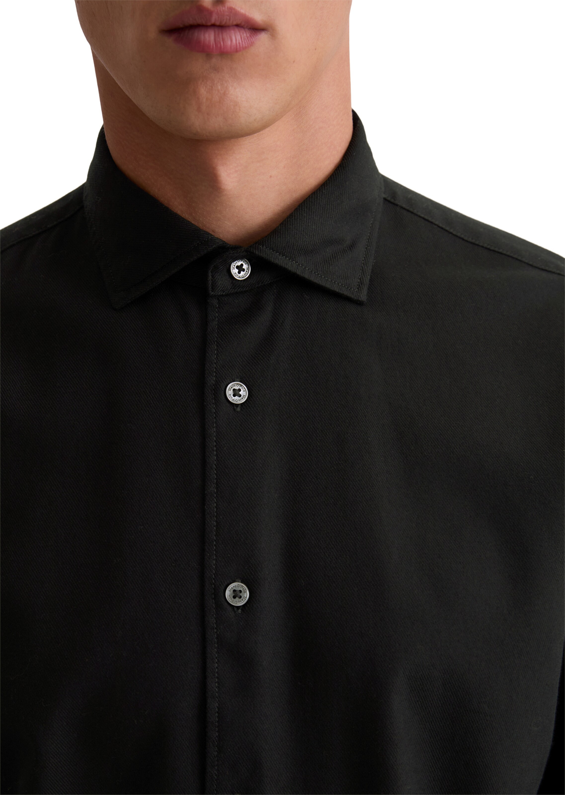 Marc O'Polo Rovný strih Košeľa - Čierna