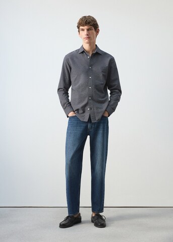 MANGO MAN Regular Fit Hemd in Blau