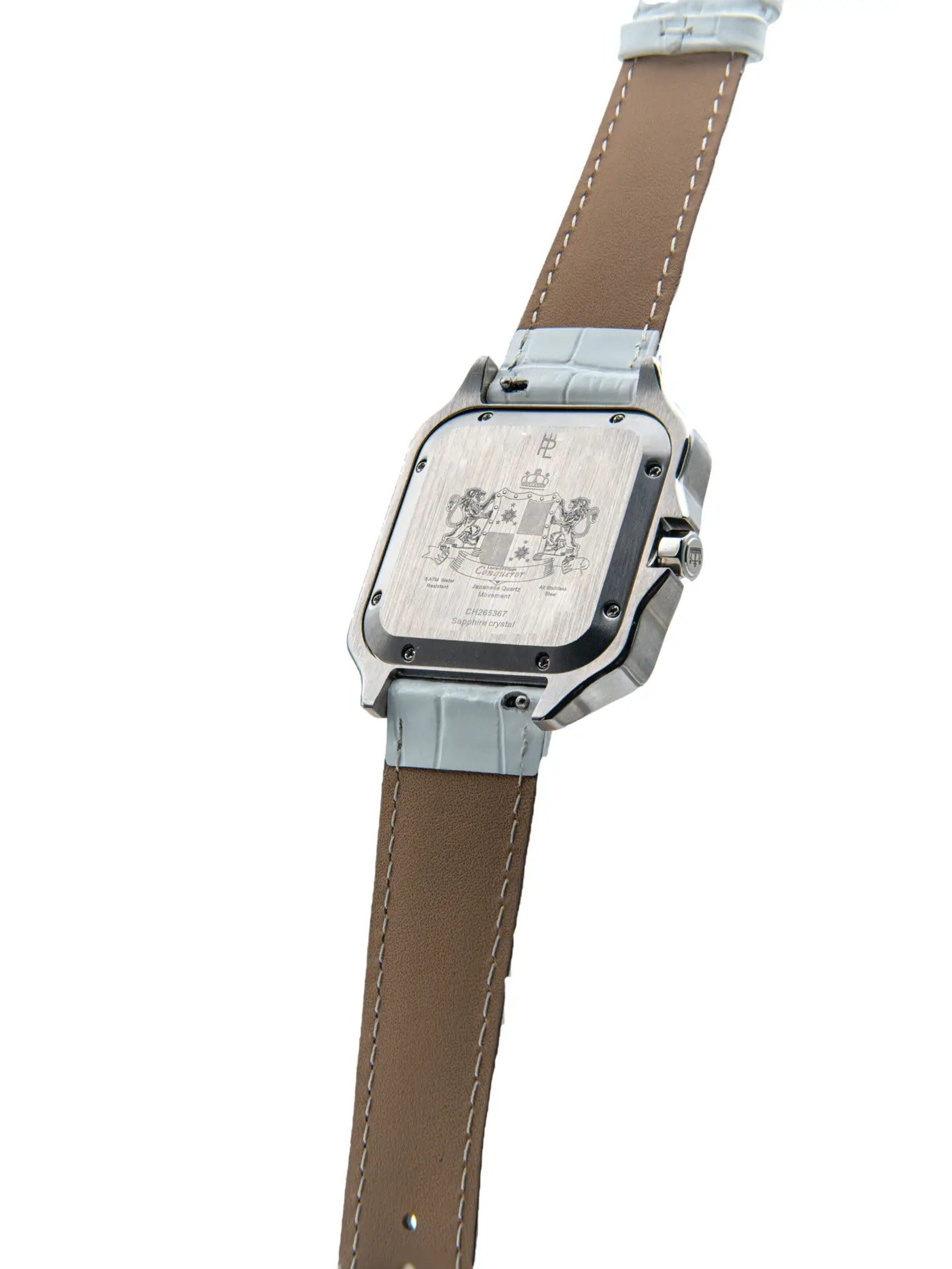 Laurent Philippe - Reloj analógico 'Conqueror Burmese' en blanco