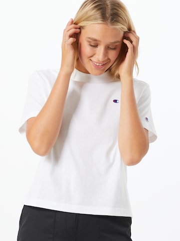 Champion Reverse Weave T-shirt i vit: framsida