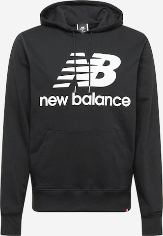 Sweat-shirt new balance en noir : devant