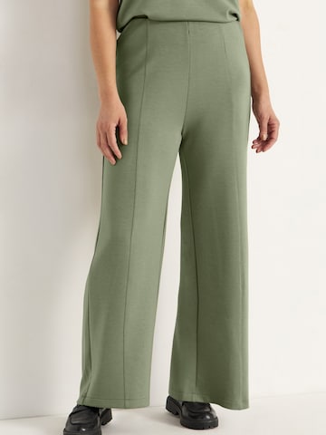 Cellbes of Sweden Wide Leg Hose in Grün: Vorderseite