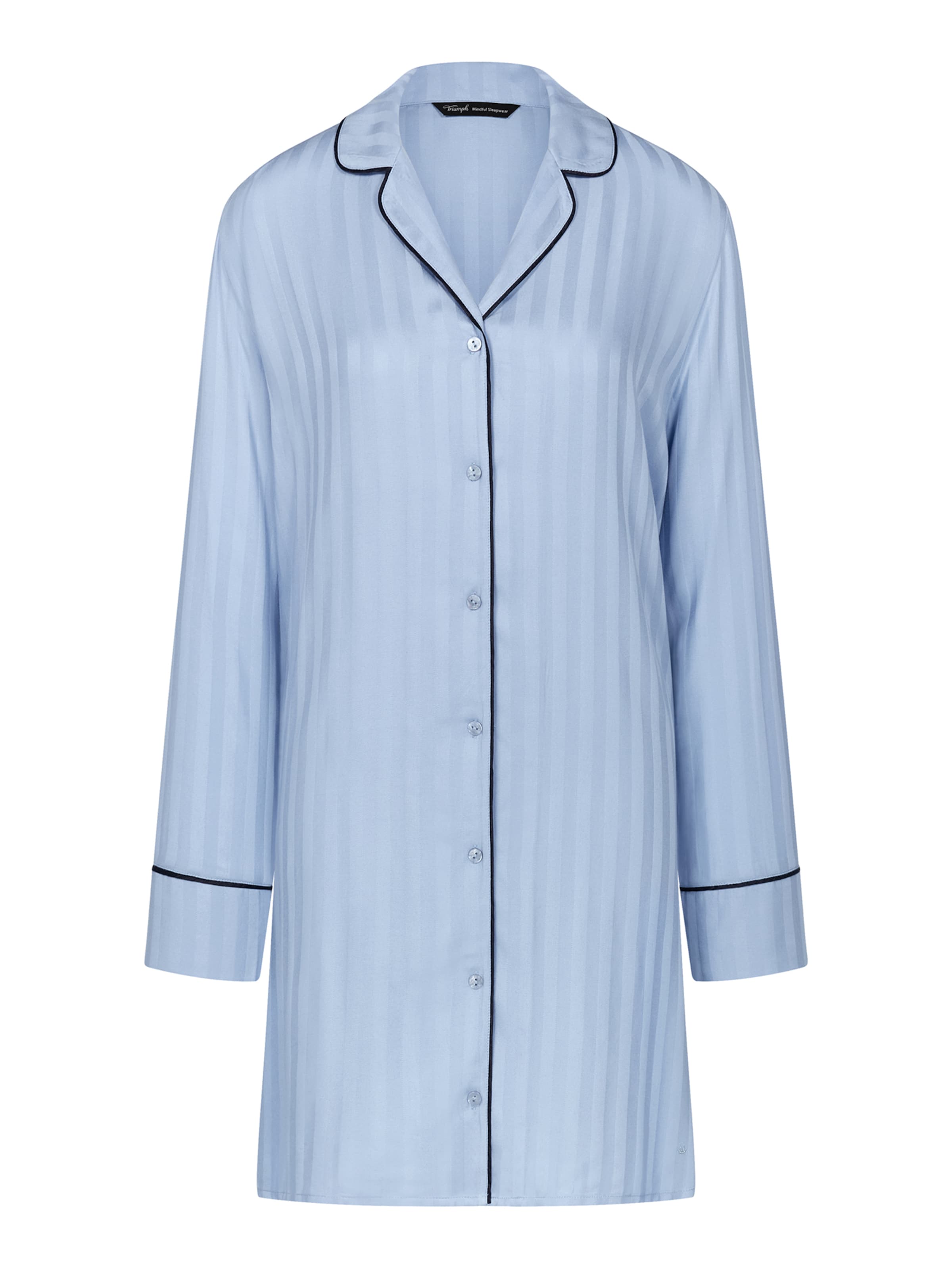 TRIUMPH - Camisola de pijama ' Amourette Jacquard ' em azul: frente