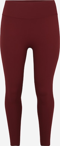 PUMASkinny Sportske hlače - crvena boja: prednji dio