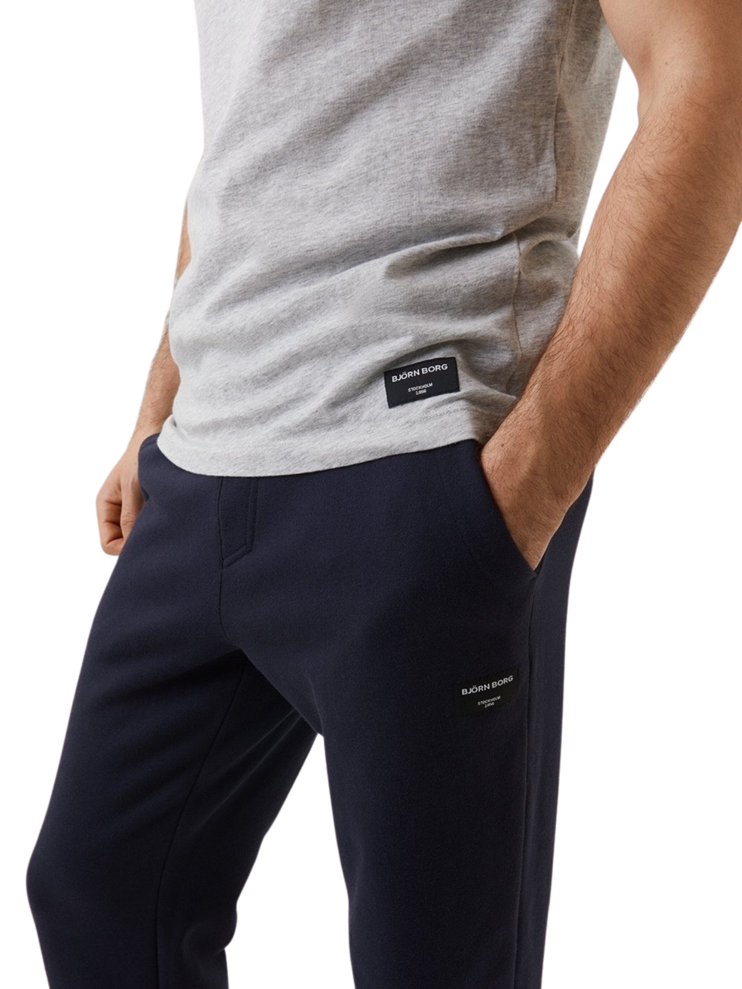 BJÖRN BORG Performance shirt in Grey