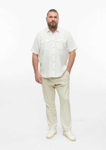 s.Oliver Men Big Sizes Regular Fit Hemd in Beige