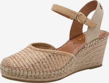 Tamaris Slingback pumps in Beige: front