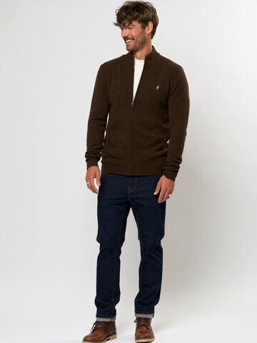 MCS Gebreid vest ' Alfie ' in Bruin
