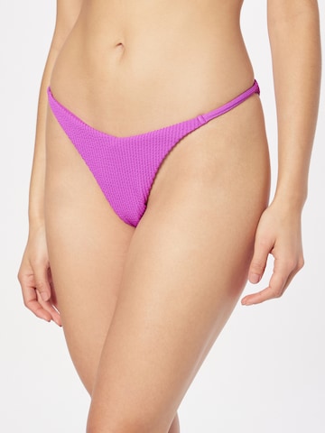 NLY by Nelly Bikini Bottoms in Purple: front