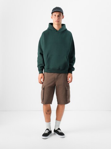 zaļš Abercrombie & Fitch Sportisks džemperis 'ESSENTIAL'