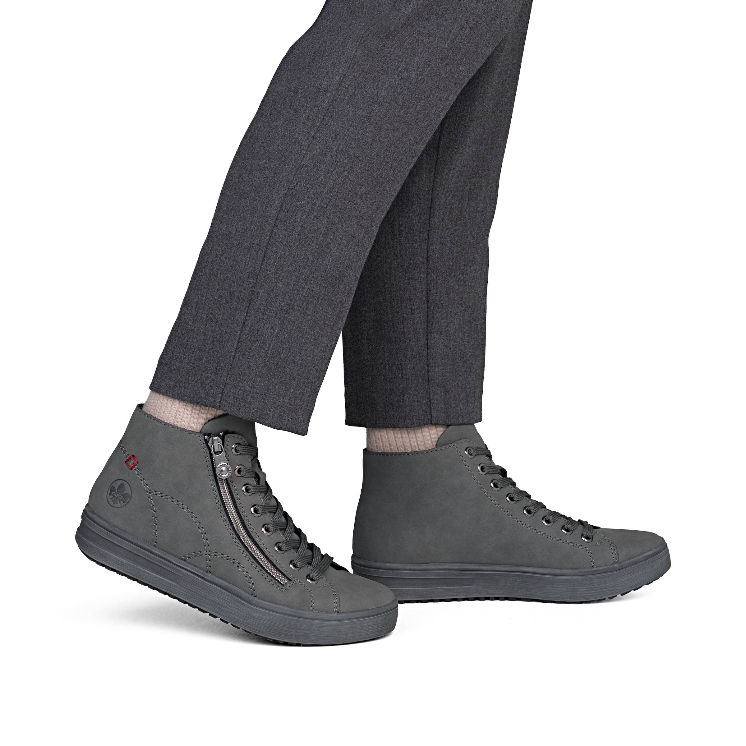 Baskets hautes Rieker en gris