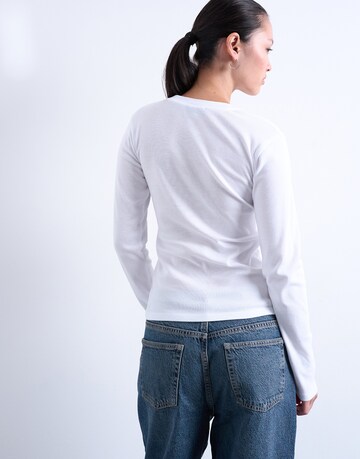 balta TOPSHOP Marškinėliai 'EVERYDAY'