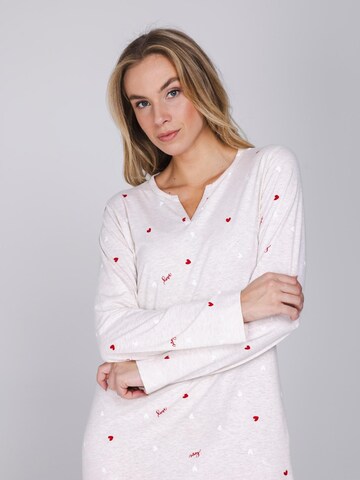 Rebelle Nightgown 'Endless Love' in Beige