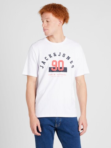 JACK & JONES T-Shirt 'CARLO' in Weiß: Vorderseite