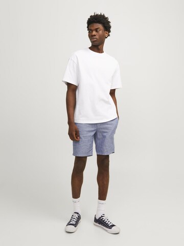 JACK & JONES Normální Chino kalhoty 'JPSTDave' – modrá