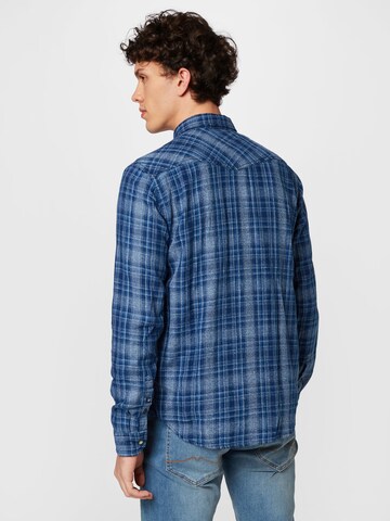 GARCIA Regular fit Button Up Shirt in Blue