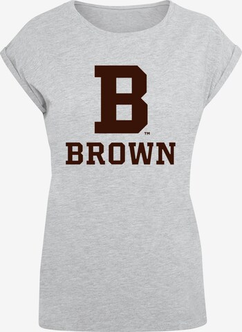 T-shirt 'Brown University - B Initial' Merchcode en gris : devant