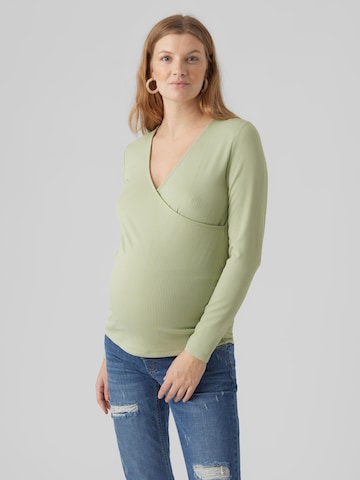 Vero Moda Maternity Särk 'RIVA', värv roheline: eest vaates