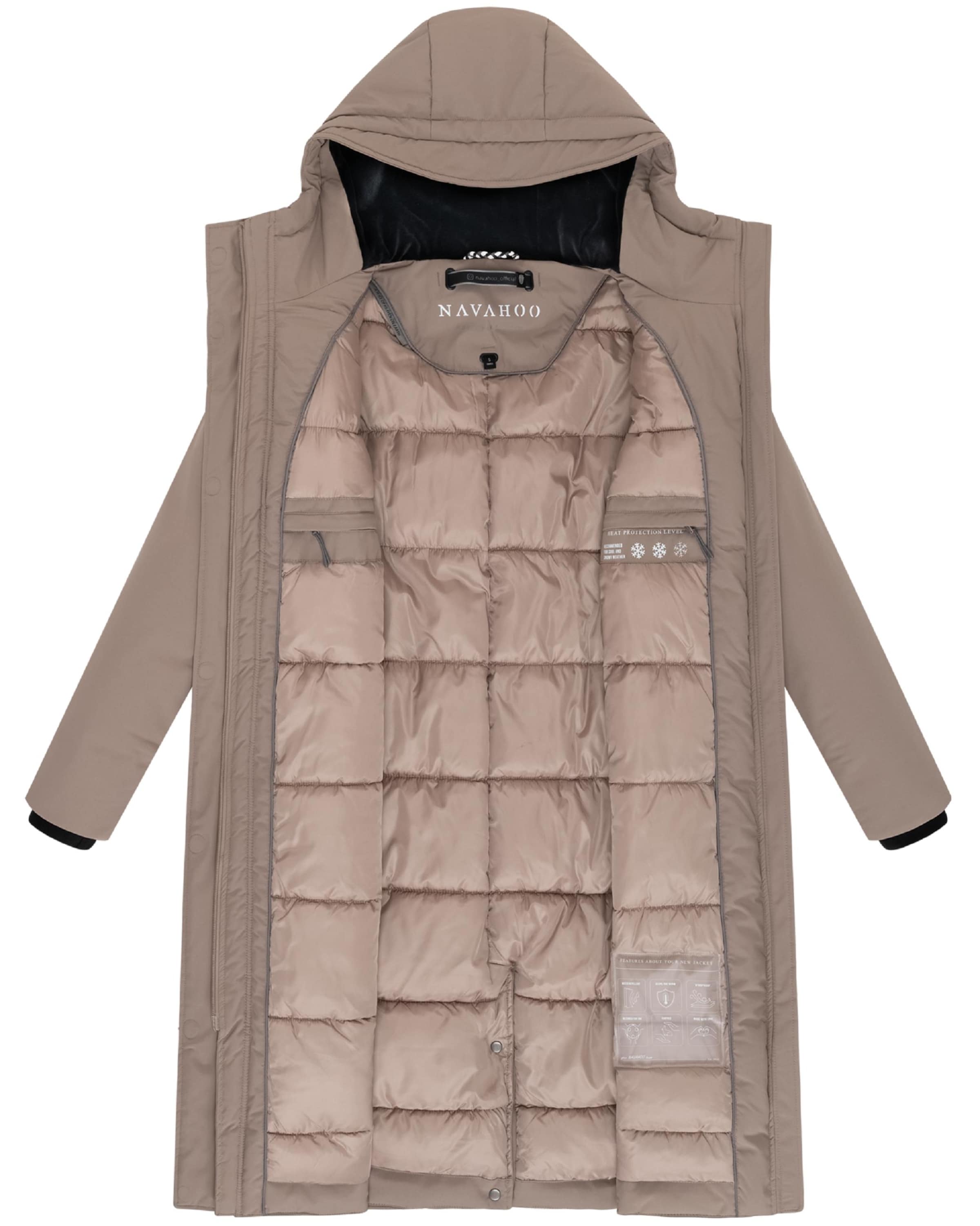 NAVAHOO Зимнее пальто 'Eismelodie 14' в Бежевый